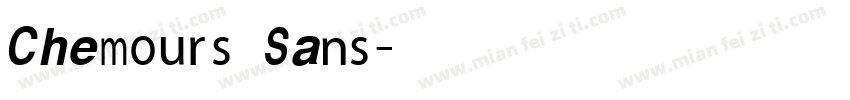 Chemours Sans字体转换